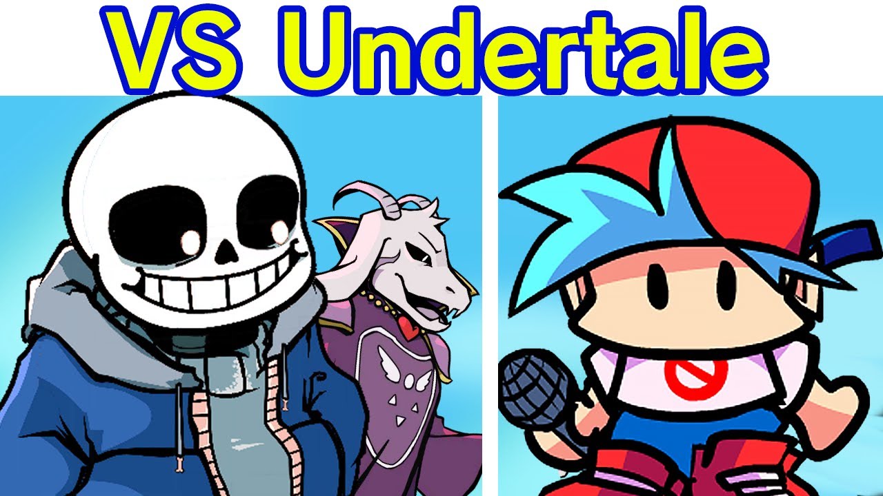 Friday Night Funkin' Undertale Vs Sans, Asriel & Flowey FULL WEEK + Cutscenes (FNF Mod) (Open World)
