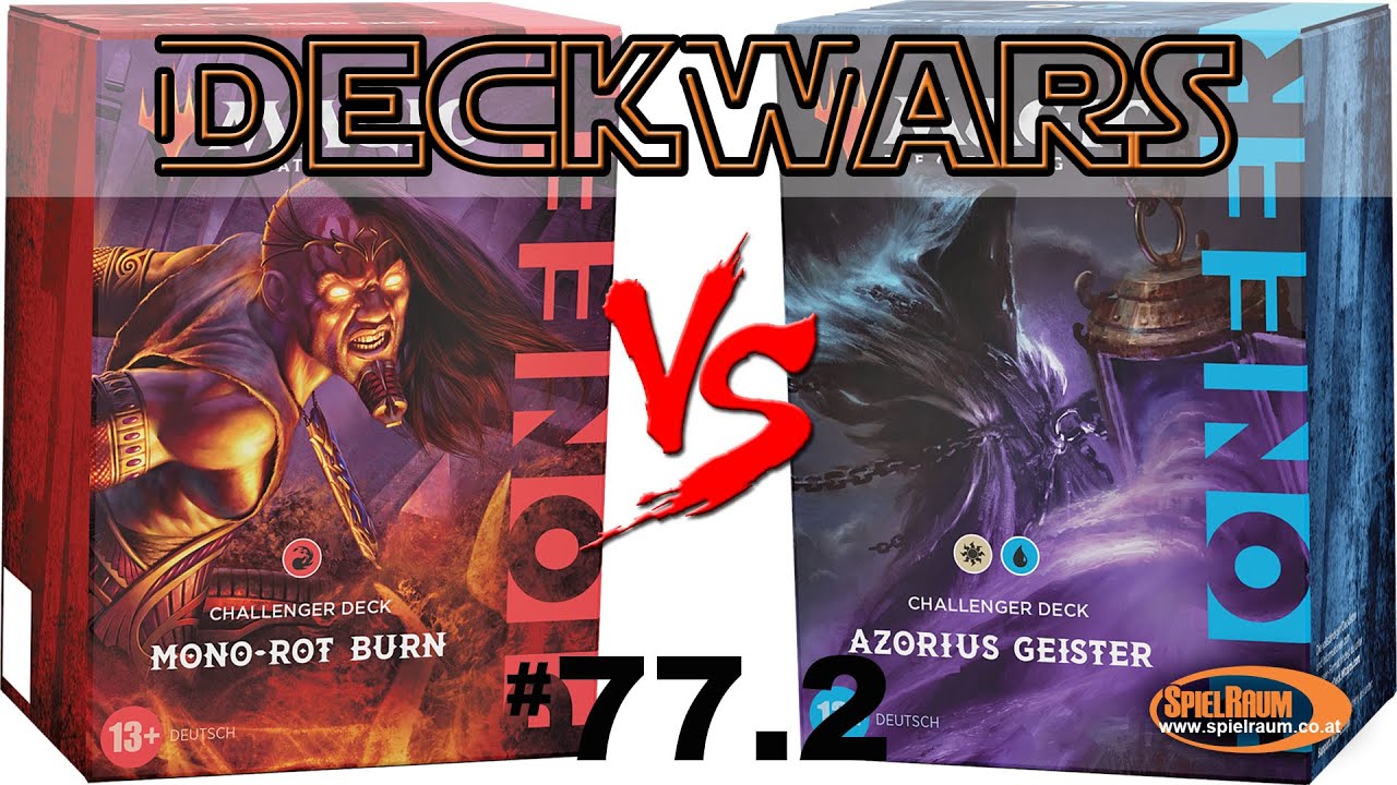 Deckwars 77 - Pioneer Challenger Deck: Mono Red Burn VS. Azorius Spirits - Gameplay [Deutsch]