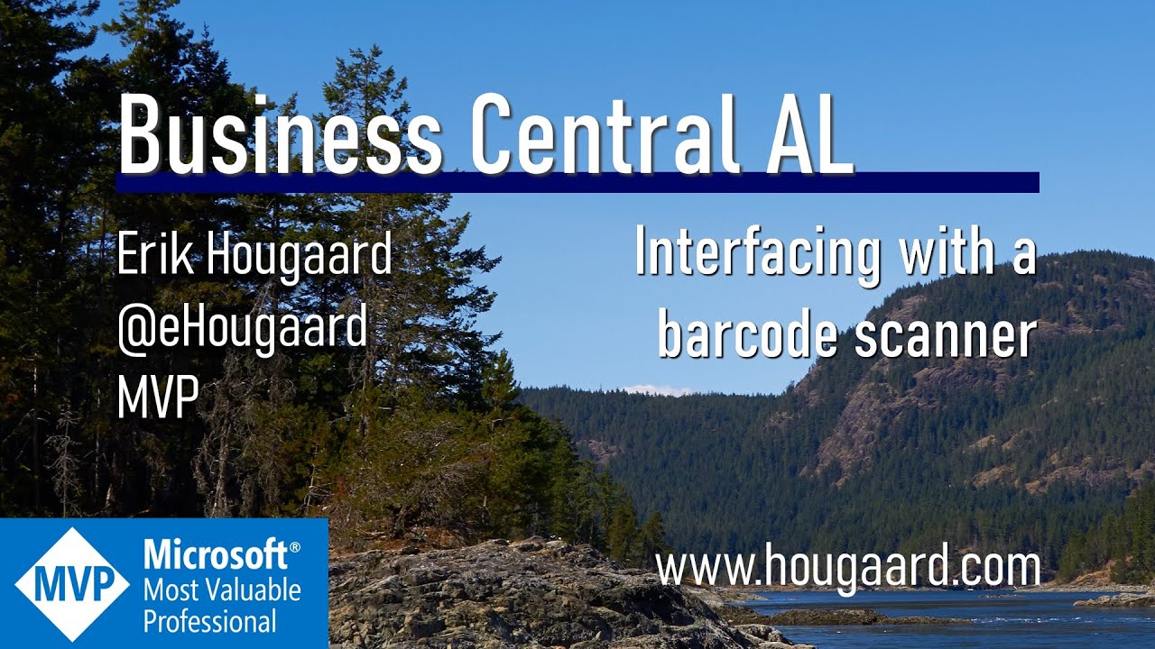 Interfacing with a barcode scanner in Business Central AL