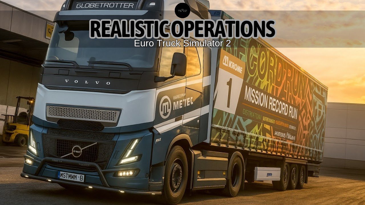 Realistic Operations-V2.0.30 [Snowy Moon] of Ets 2-Volvo FH New Aero. [Varta® Battery Shipment/1.56]
