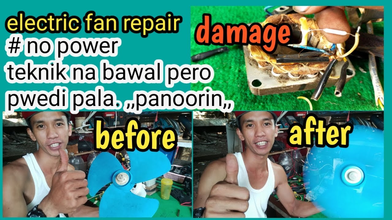 electricfan repair no powe ayaw umikut Tiknik na bawal panoorin.JM TUTORIAL