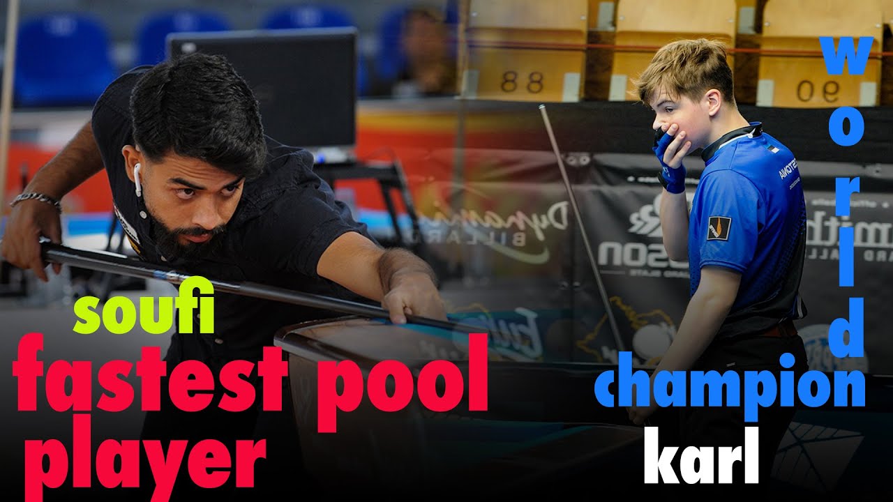 fastest pool player Soufi Mohhamad vs world champion Karl Knadeberg | 2023 9 ball