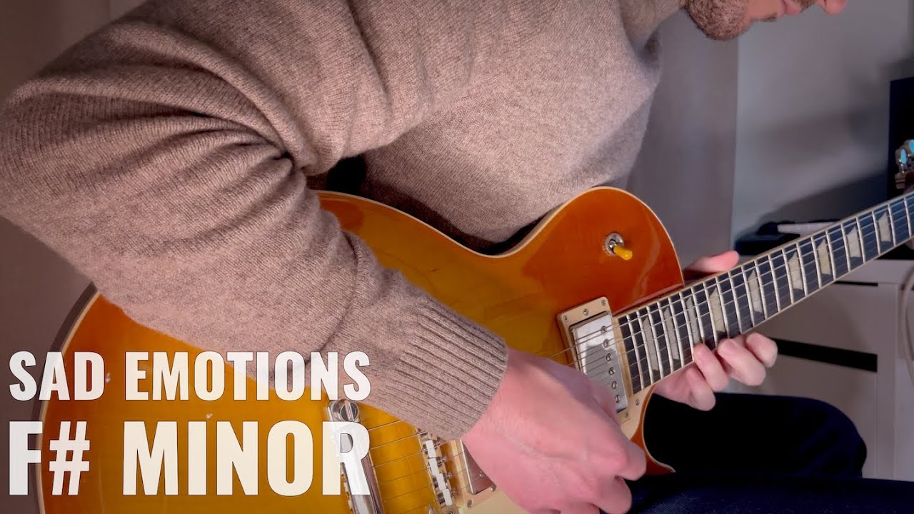 Sad Emotions Rock Ballad Solo in F# Minor Improvisation [Rock Ballad Jam]