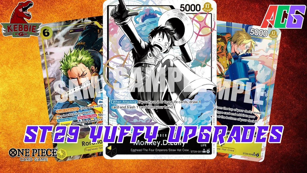 Стартовый набор №29: Жёлтый Луффи | ККИ One Piece | Улучшения за 20 долларов