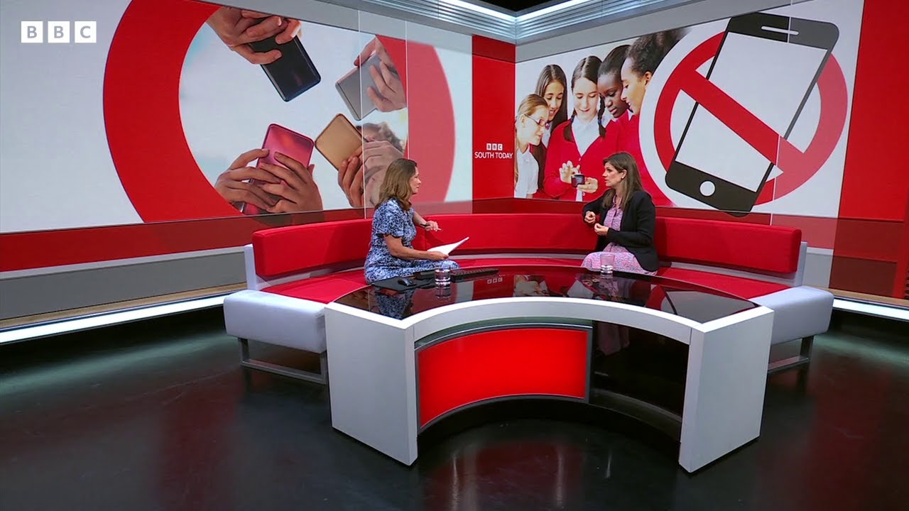 BBC South Today article on smartphones in schools, broadcast on 1 July 2025