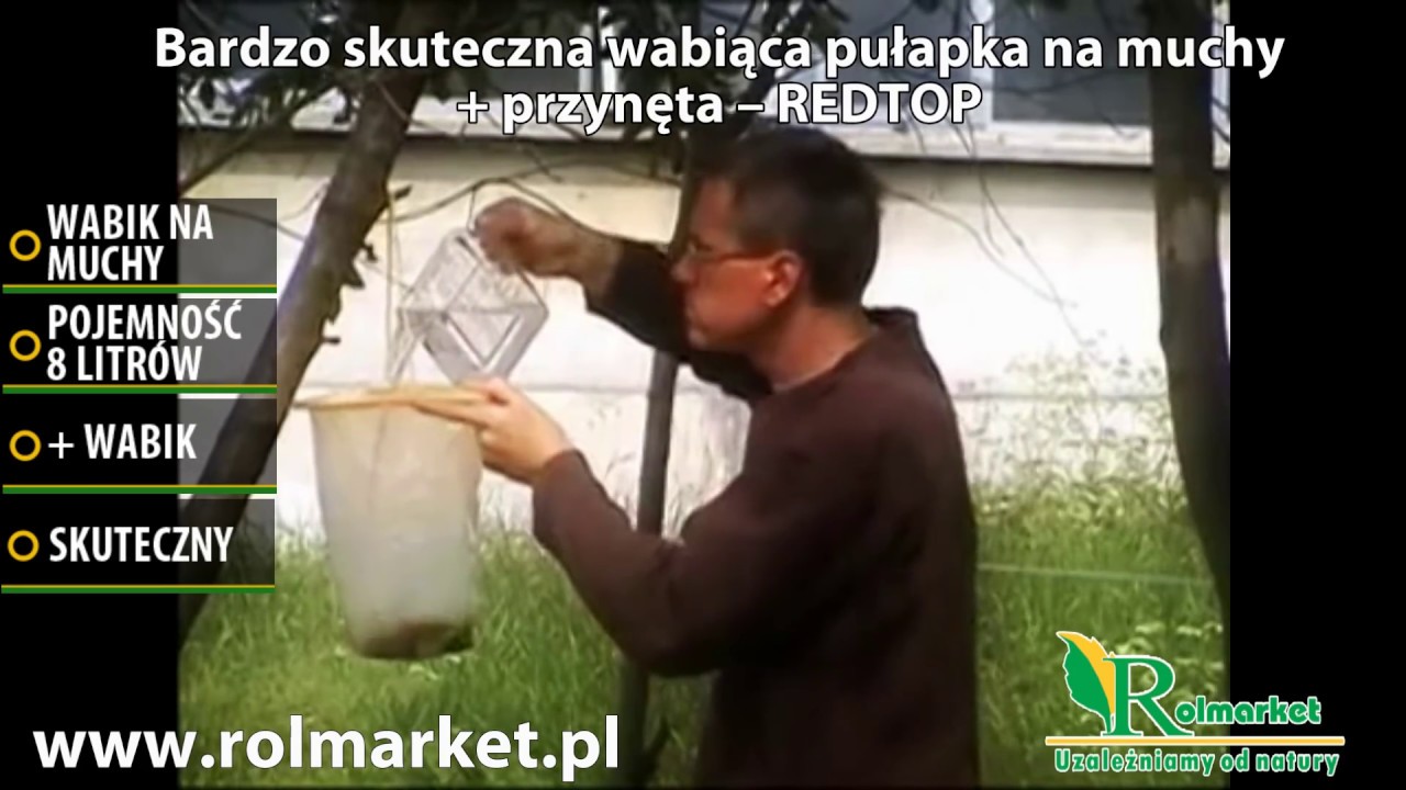 Skuteczna wabiąca pułapka na muchy RED TOP GIANT 8 L | Rolmarket.pl