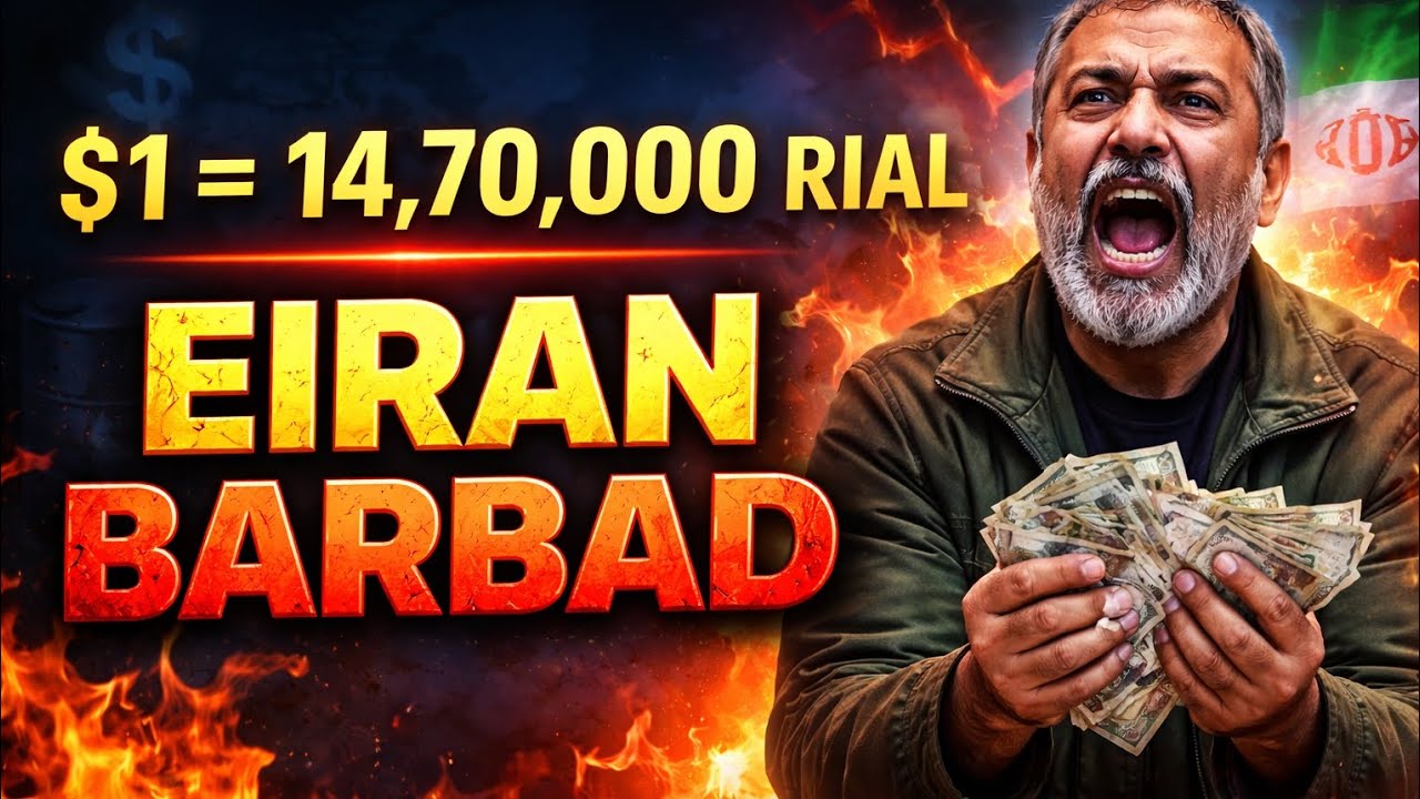 $1 = 14,70,000 RIAL 😱 | EIRAN BARBAD |Iran Currency Crash