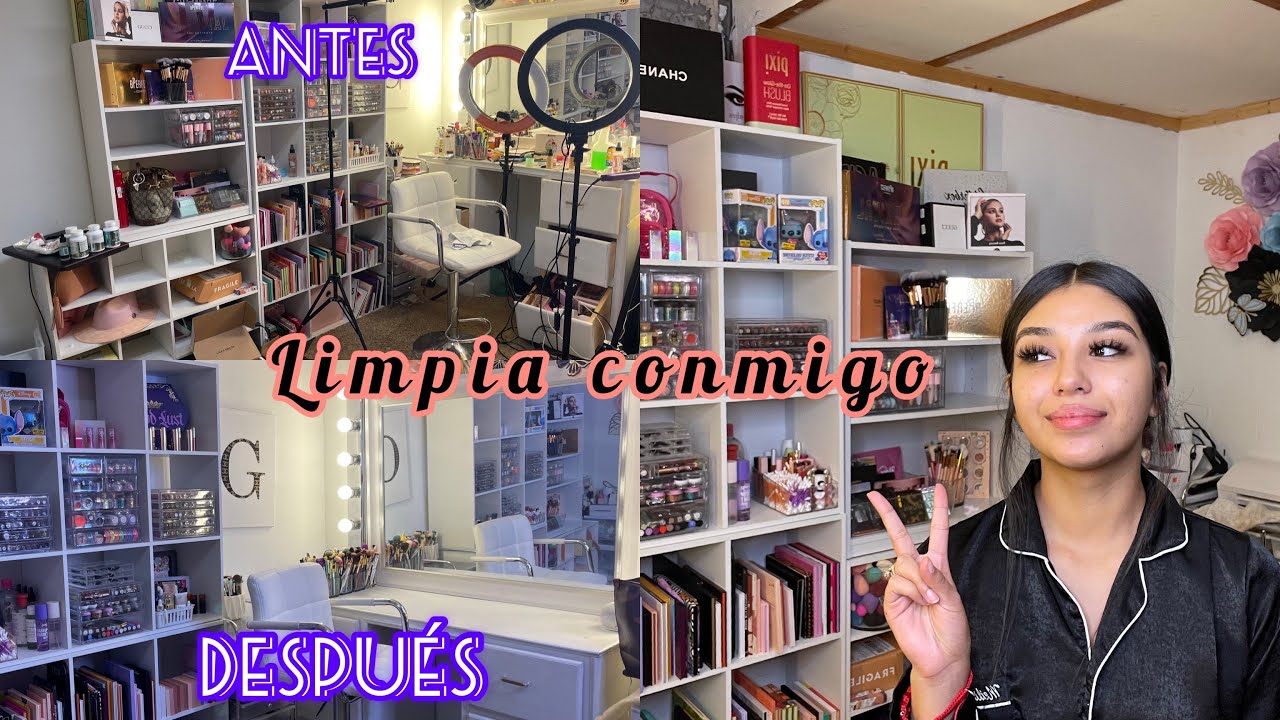Limpia conmigo mi cuarto de maquillaje ✨❤️ -Gabriela Quintana