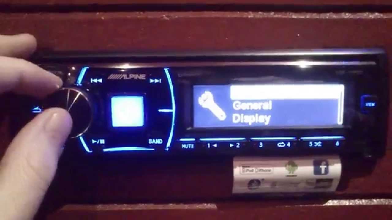 Alpine CDE178BT - Functions and look