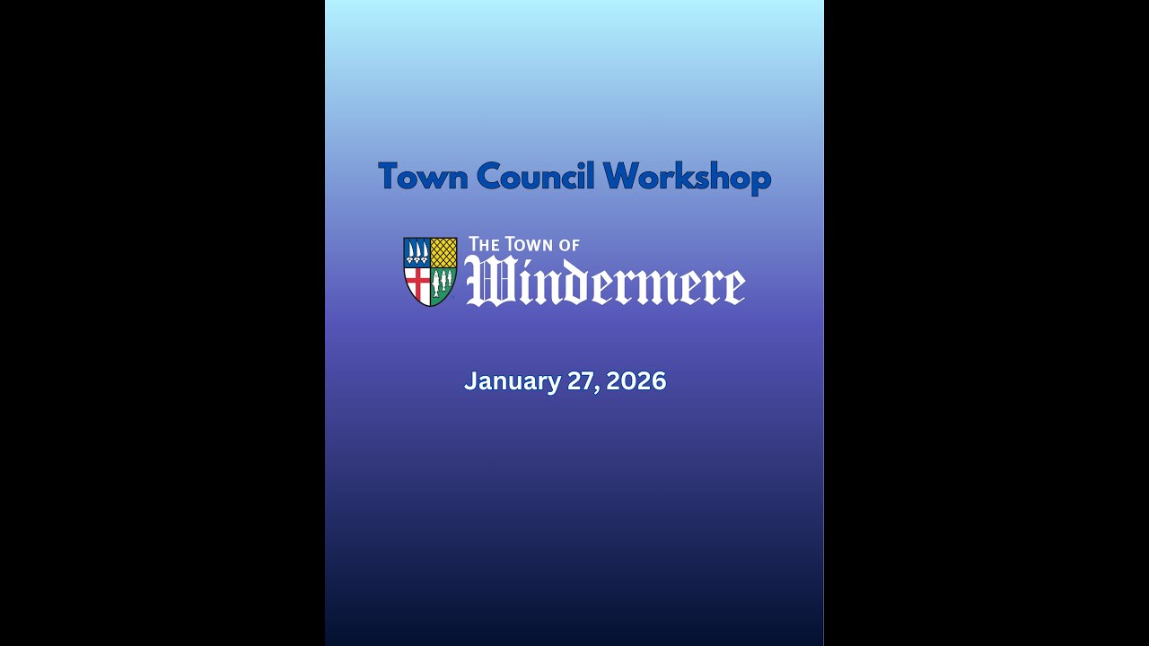Town Council Workshop - Town Hall Rentals & Regulations