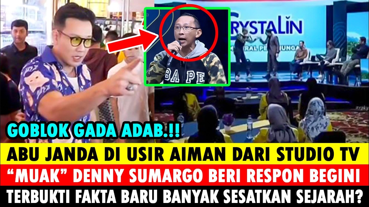 RESPON DENSU !! AIMAN USIR ABU JANDA DARI STUDIO TV, GADA ADAB SAAT DEBAT