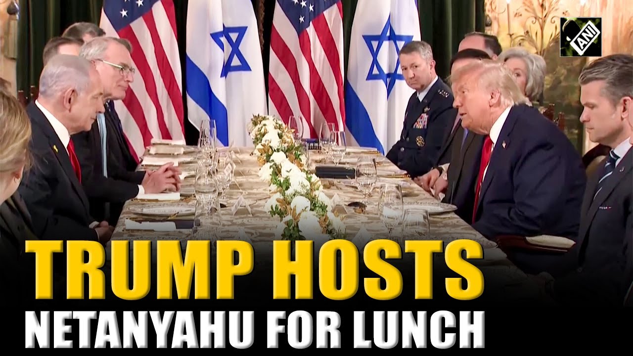 President Trump hosts Israeli Prime Minister Benjamin Netanyahu for lunch in Florida