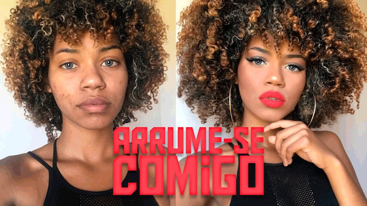 Transforme-se comigo : make + volume no cabelo ♥