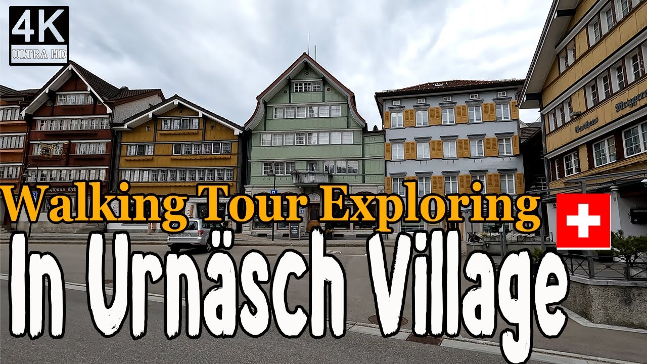 Walking tour exploring in Urnäsch village Switzerland 🇨🇭