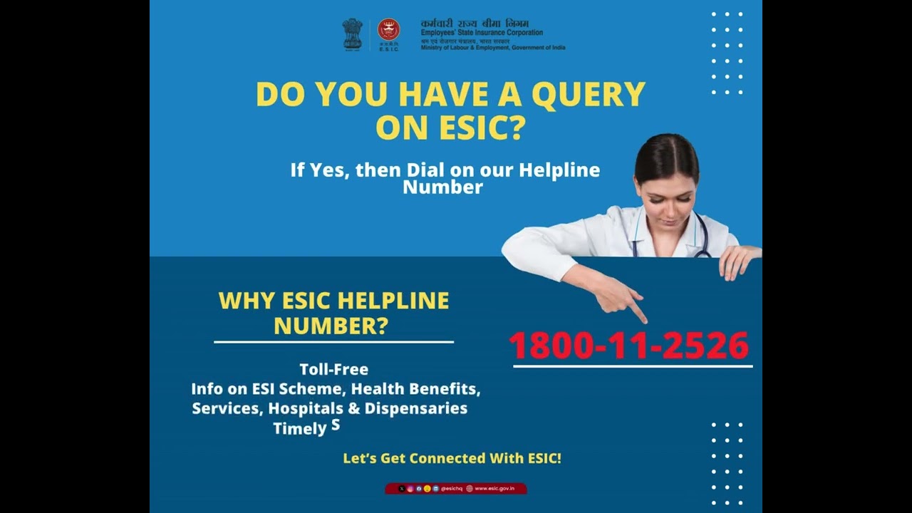 Get all your queries resolved just by dialing the ESIC helpline number!!