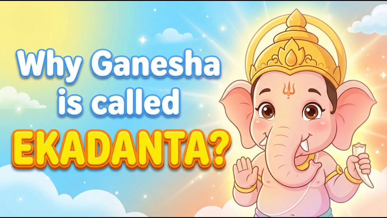 Why Ganesha is called as EKADANTA? | #moralstories #animation #education 