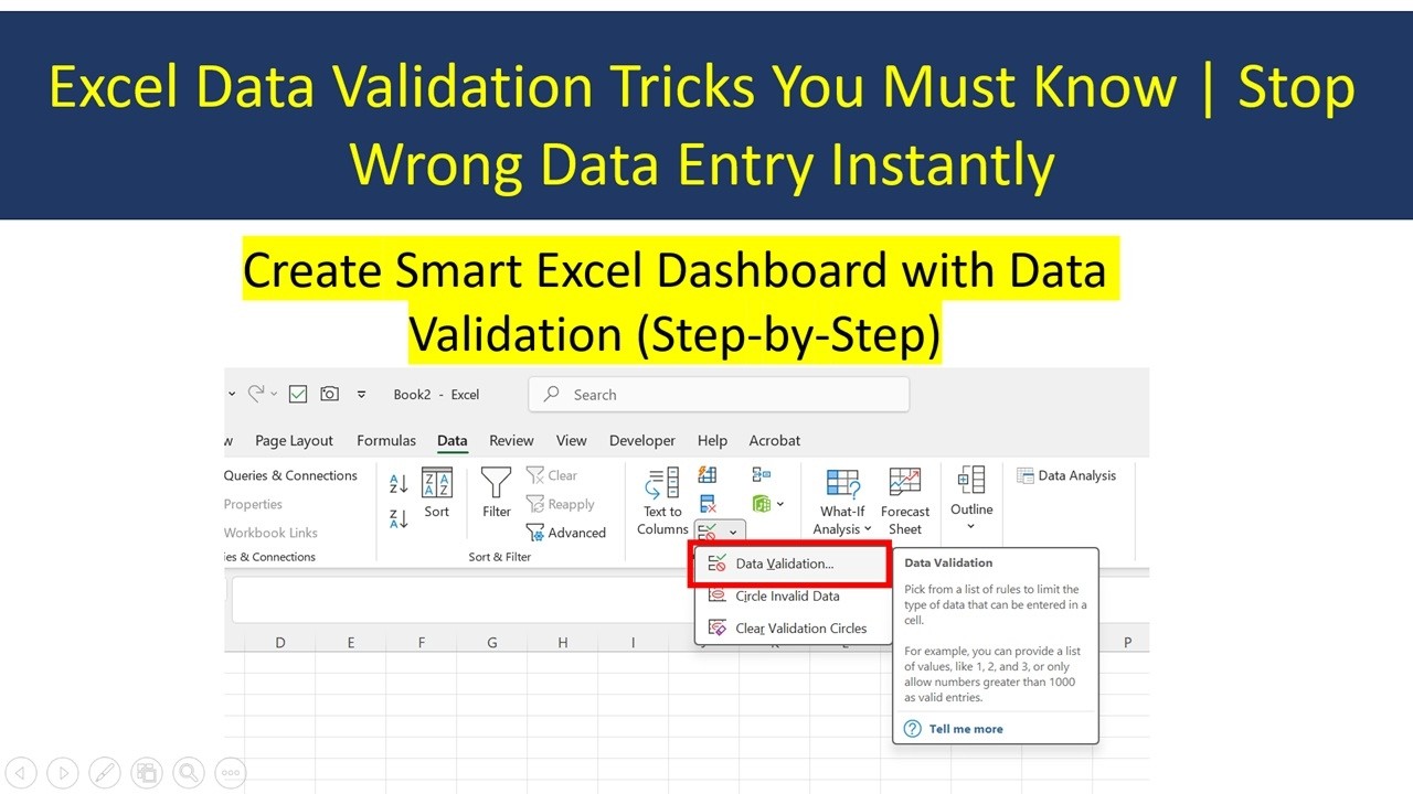 Excel Data Validation Tricks You Must Know | Stop Wrong Data Entry Instantly