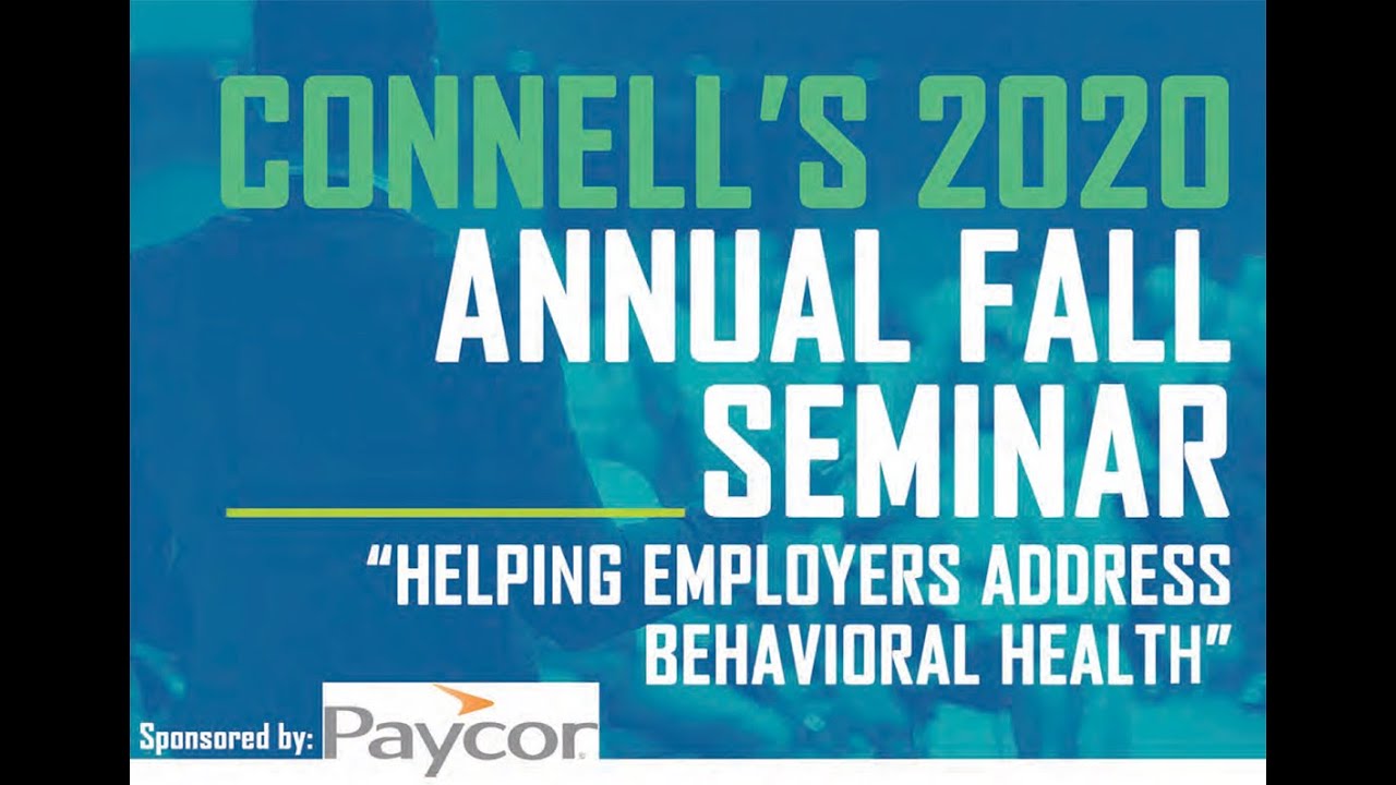 Connell's Annual Fall Seminar 2020
