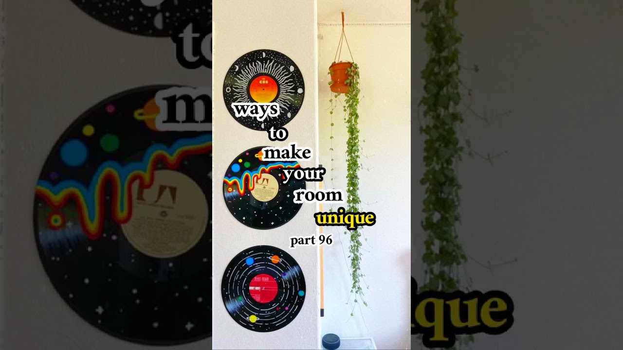 ⭐ Vinyl Record Frames #roomdecor #roomdecoration #aesthetic