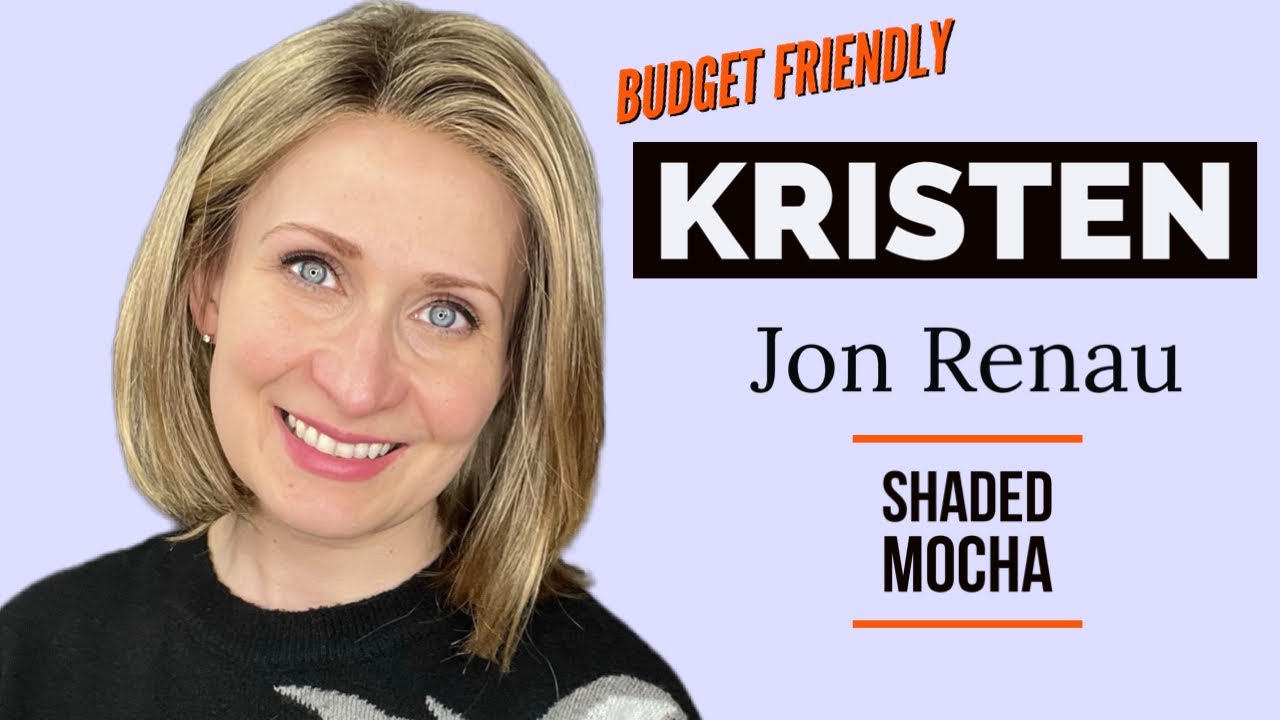 Affordable wig 💰Kristen by Jon Renau | Shaded Mocha 24BT18S8 #syntheticwig #jonrenau #wigreview