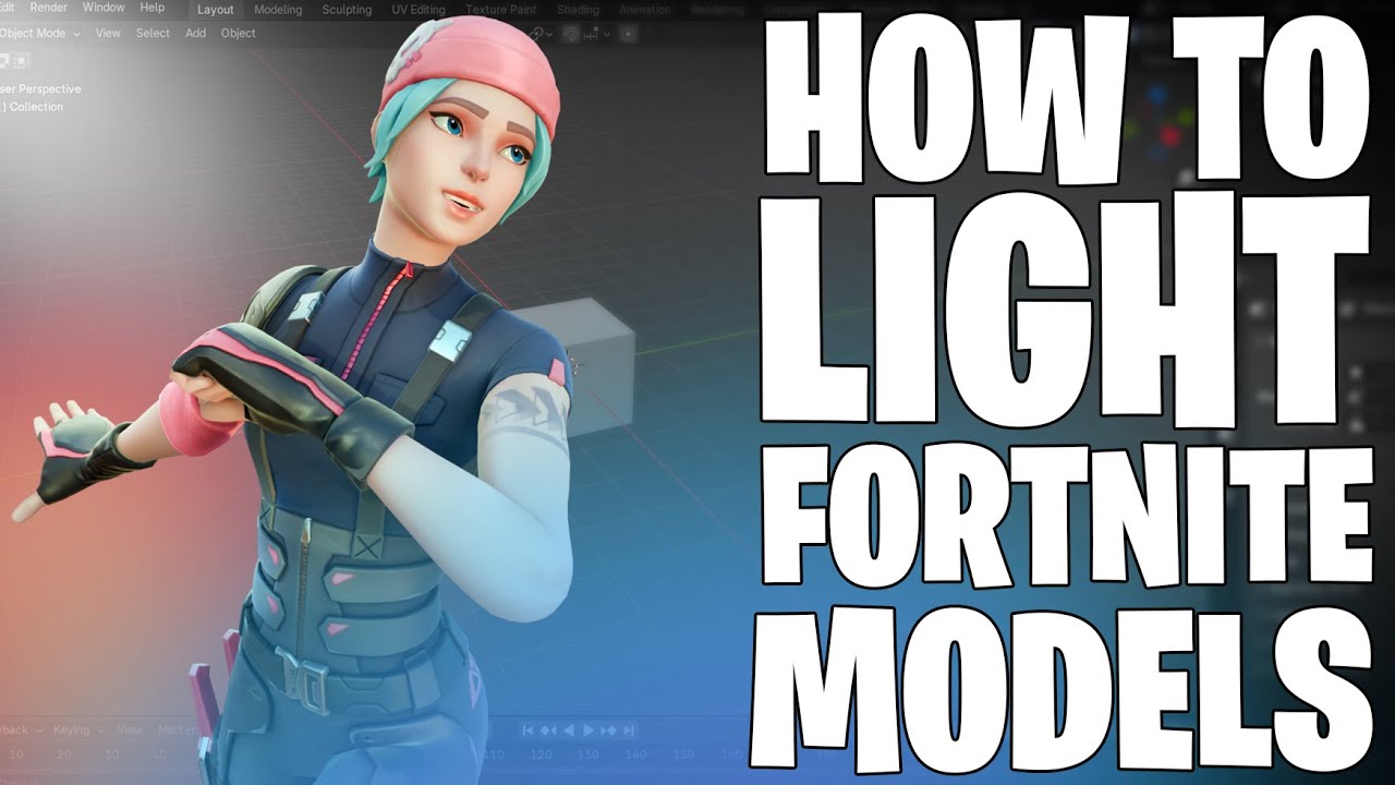 How To Light Your Characters! (Light Channels / HDRI's) Fortnite / Blender Tutorial