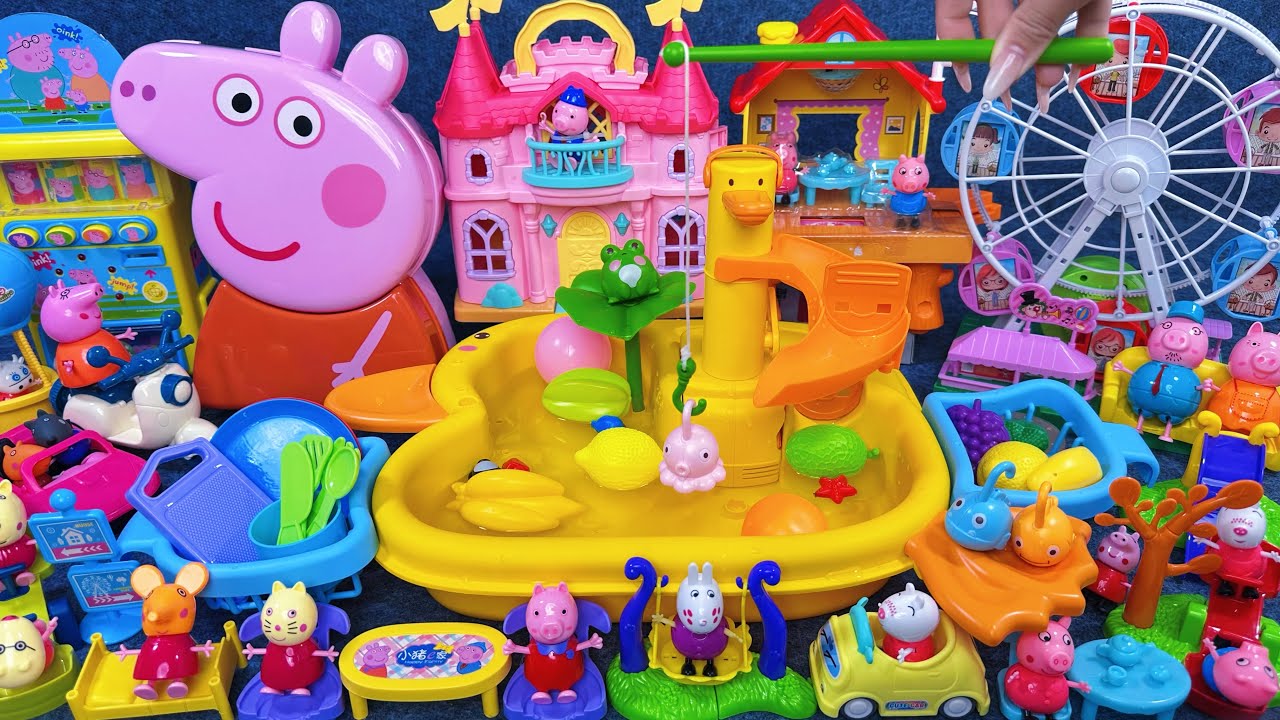 13 Minutes Satisfying with Unboxing Cute Peppa Pig Sink Swimming Pool Playset ASMR｜Review Toys