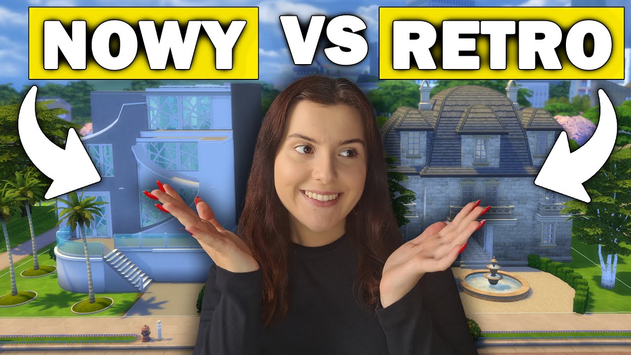 NOWOCZESNY DOM VS STARODAWNY DOM W THE SIMS 4!