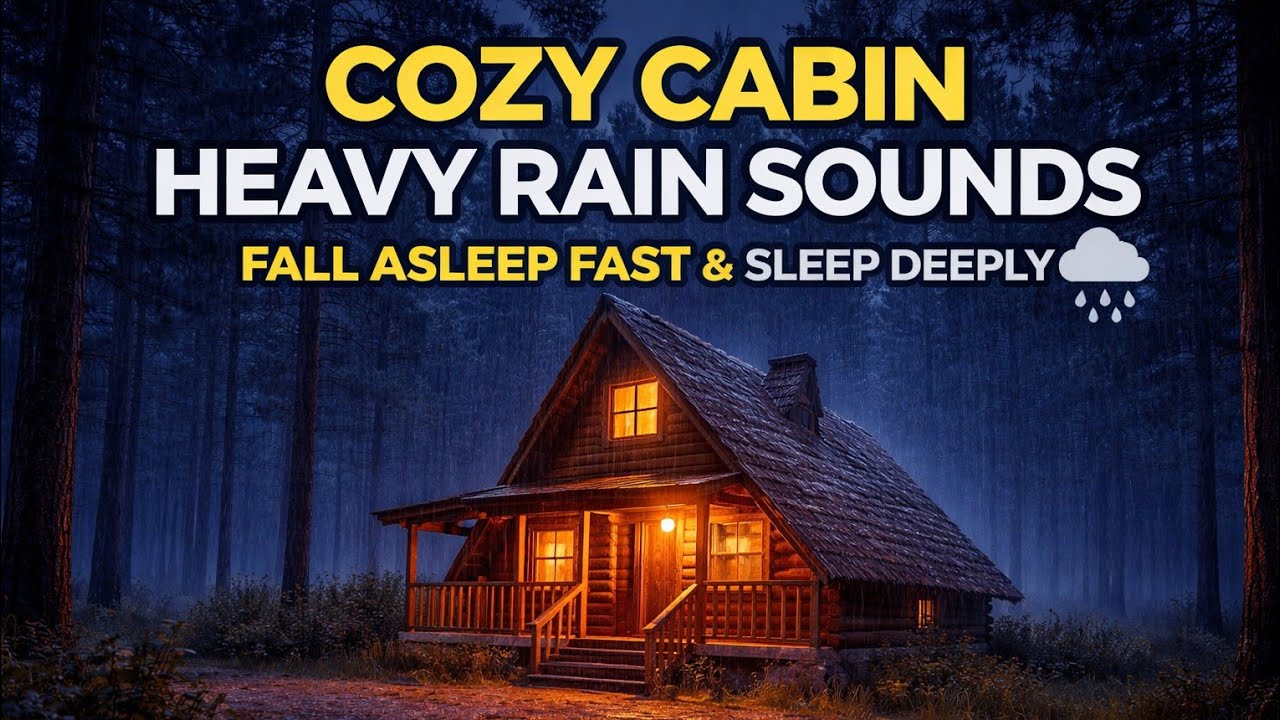 Rain Sounds to Fall Asleep Fast 🌙 Peaceful Night Rain