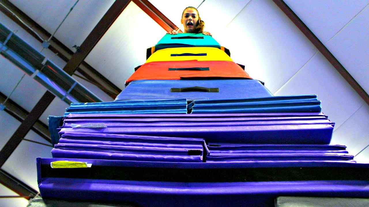 GYMNASTICS MAT TOWER!