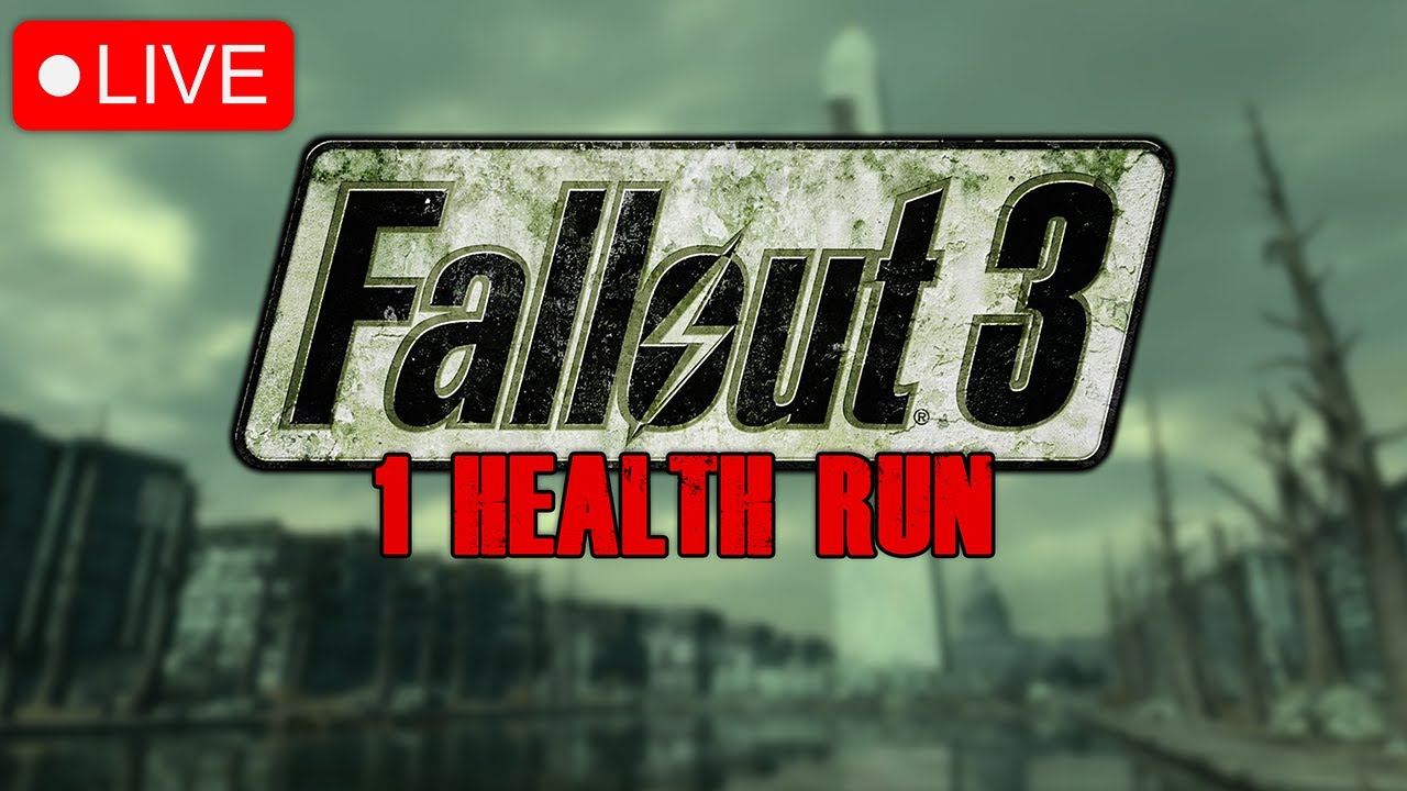 🔴SURVIVING THE PITT DLC - FALLOUT 3 WITH 1 HEALTH🔴