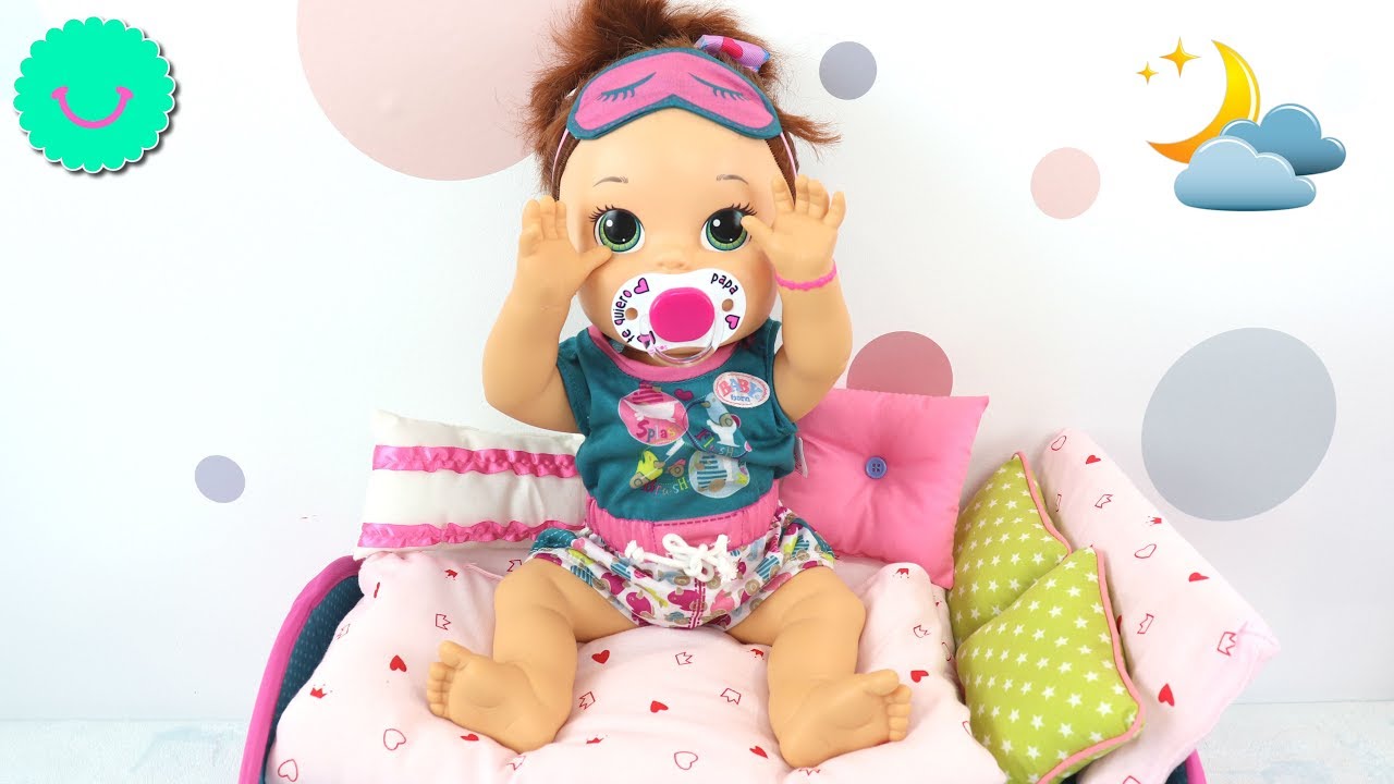 Arreglando a Sara para dormir ⭐Nuevos Juguetes para muñecas Baby Alive