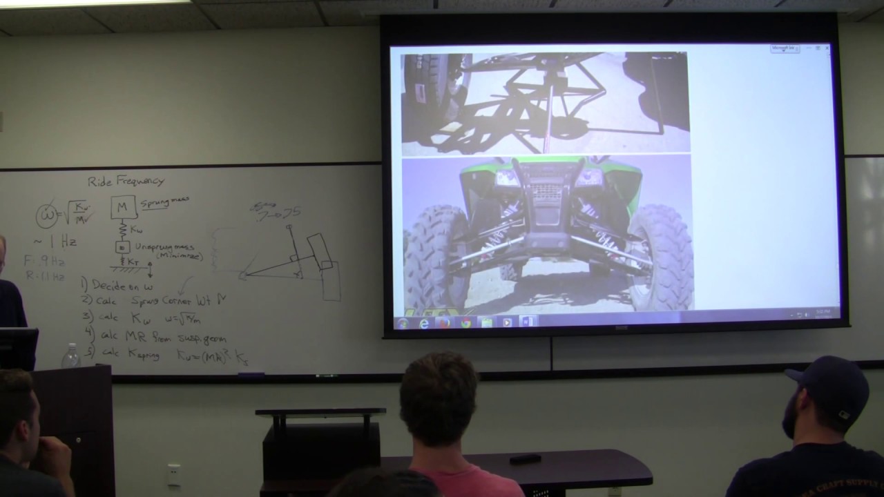 Vehicle Dynamics Lecture #2d: trophy trucks, suspension design, chassis, triangulation, frame design