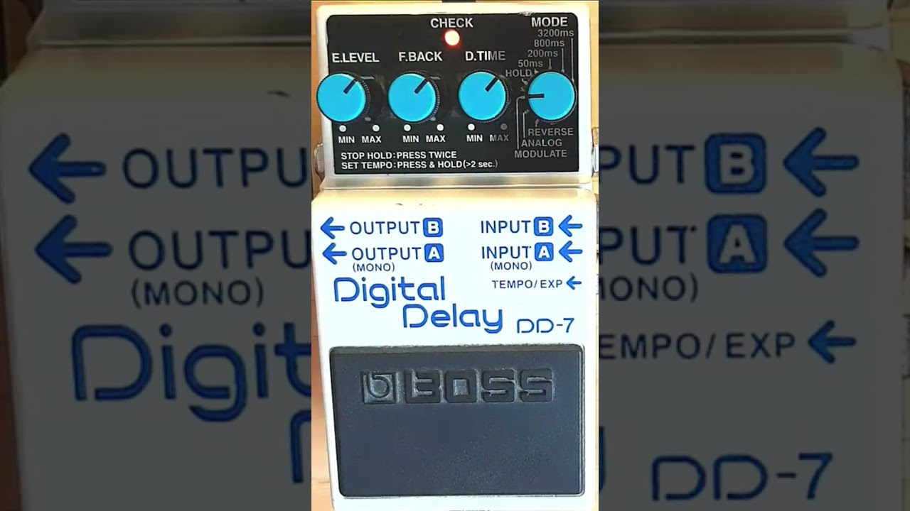 Boss DD-7 Digital Delay Modulation Chorus #shorts #short #bosspedals #digitaldelay #delay #guitar