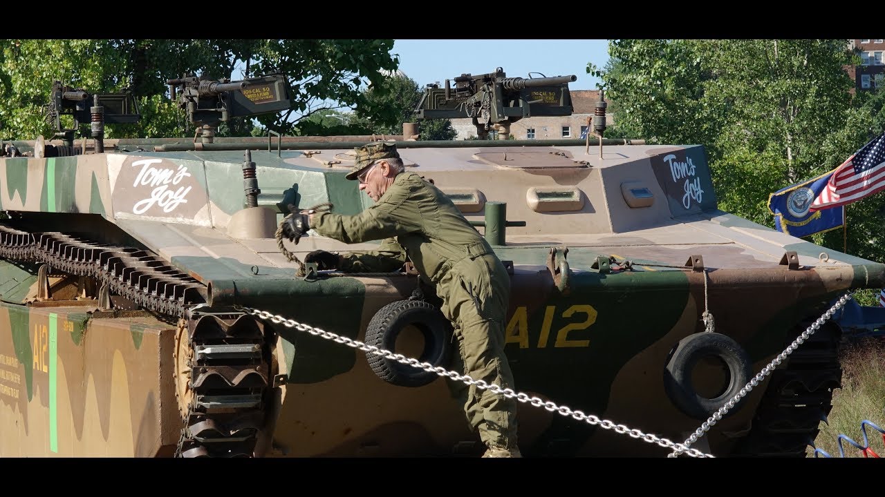 Tom's Joy WW2 LVT4 rides Benton Harbor