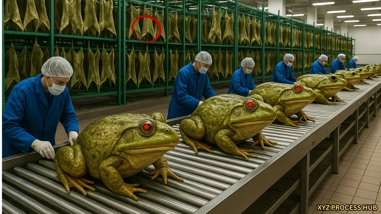 Full process| Inside a Modern Frog Leather Factory: How Raw Skins Become Luxury Fashion in the U.S.A
