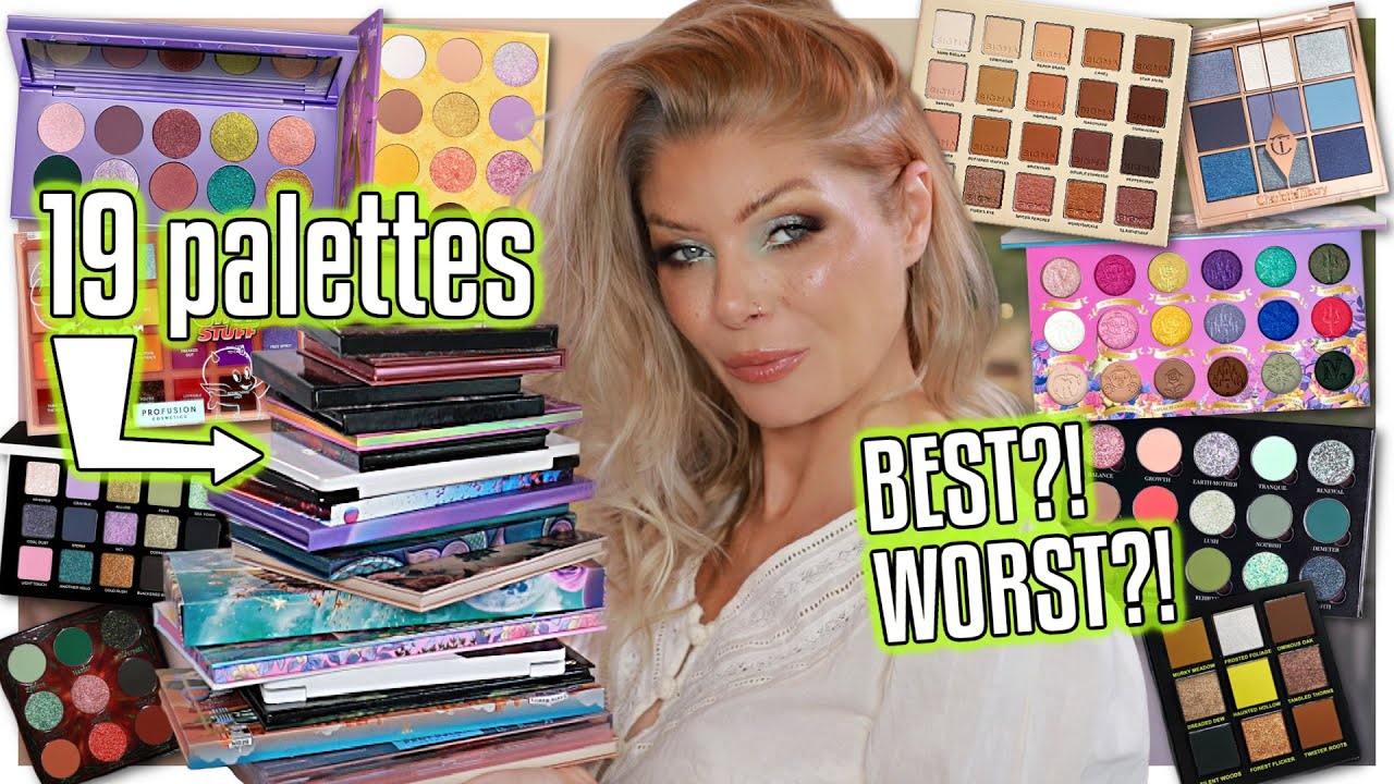 Ranking A BIG PILE Of Eyeshadow Palettes 😬