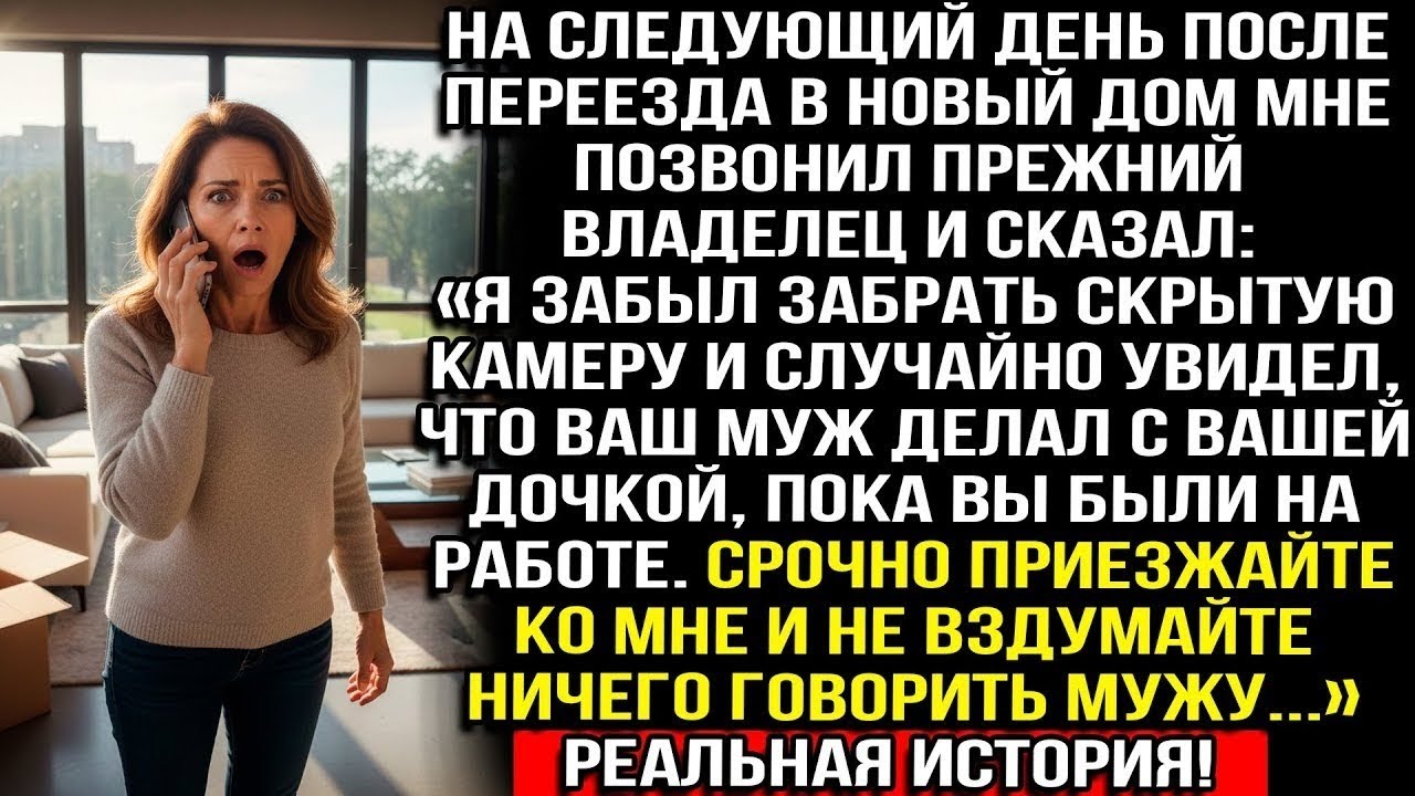 ПОСЛЕ ПЕРЕЕЗДА ПОЗВОНИЛ БЫВШИЙ ХОЗЯИН: «МУЖУ НИ СЛОВА! ВЫ ДОЛЖНЫ УВИДЕТЬ, ЧТО ОН ДЕЛАЛ С ДОЧКОЙ!»