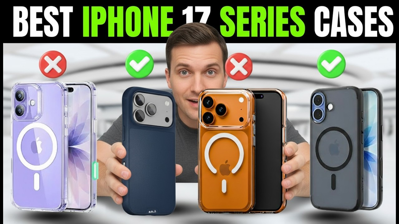 ✅ 7 Best iPhone 17 Pro Air & Pro Max Cases [2026] 📱 Shockproof MagSafe Drop Protection Rugged Clear