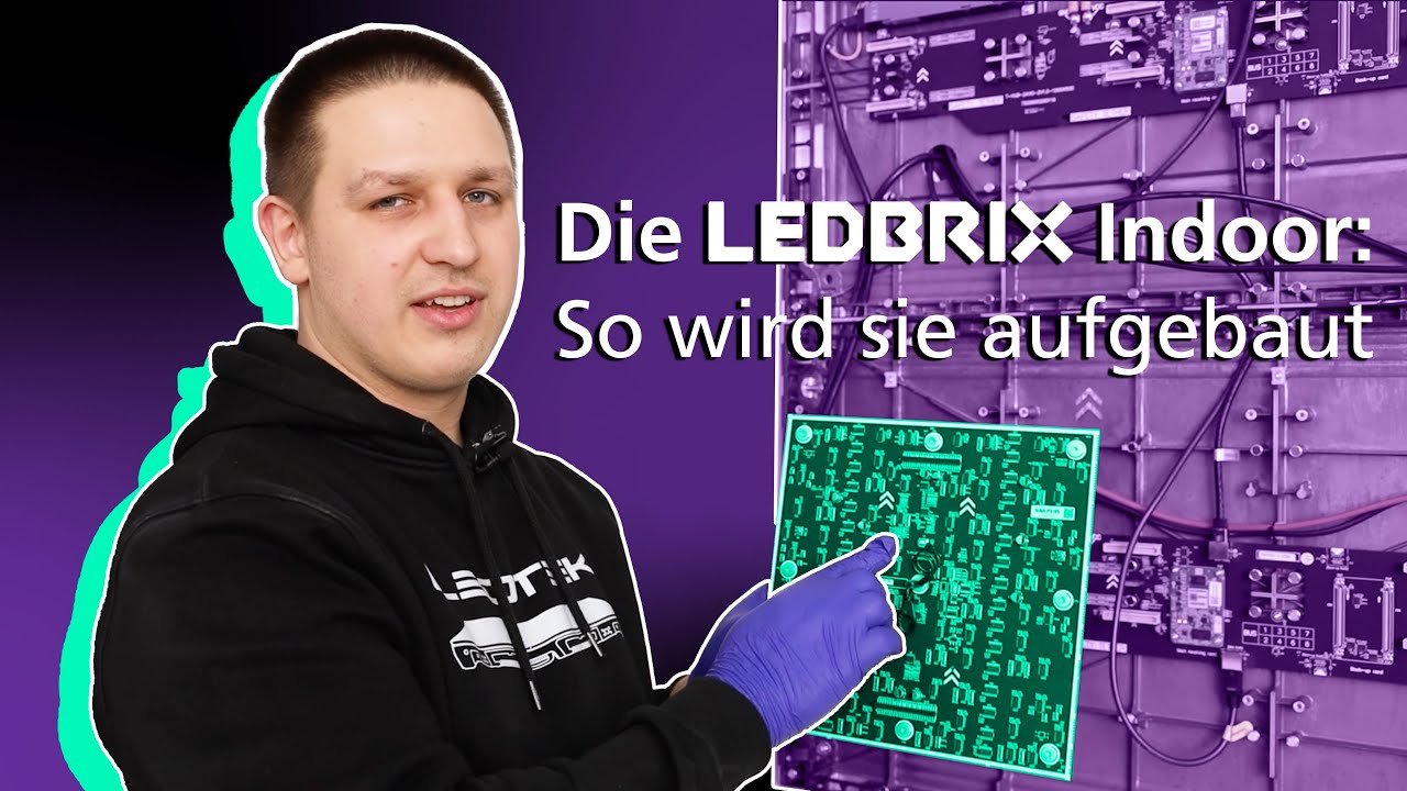 Die LEDTEK LEDBRIX Indoor: So wird sie aufgebaut