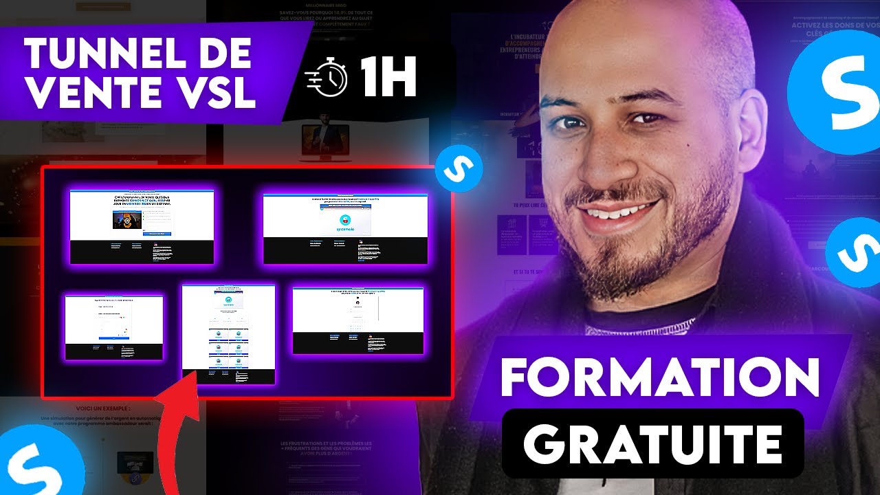 Systeme.io VSL : Cr&eacute;er un tunnel de vente VSL rentable.
