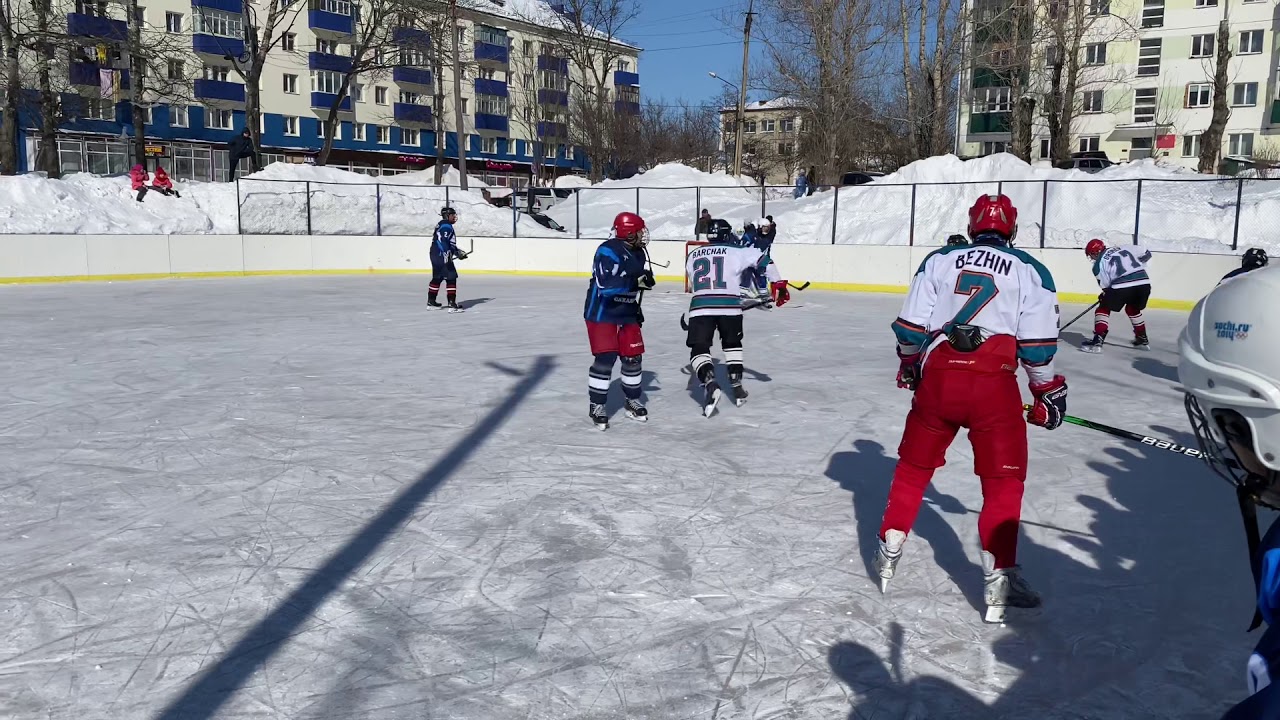 27.02.2021г. (3-й период) Товарищеская встреча по хоккею с шайбой. ТЫМЬ-ВОДНИК.