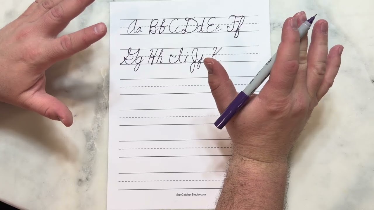 How to Write all the Letters in Cursive