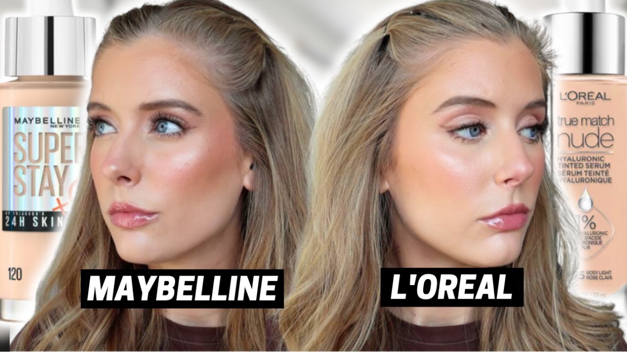 Maybelline Super Stay 24 Hour Skin Tint против L'Oreal True Nude Match Hyaluronic Tinted Serum!
