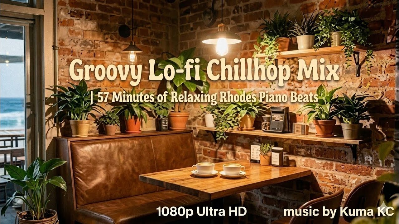 🌙 Groovy Lo-fi Chillhop Mix | 57 Minutes of Relaxing Rhodes Piano Beats