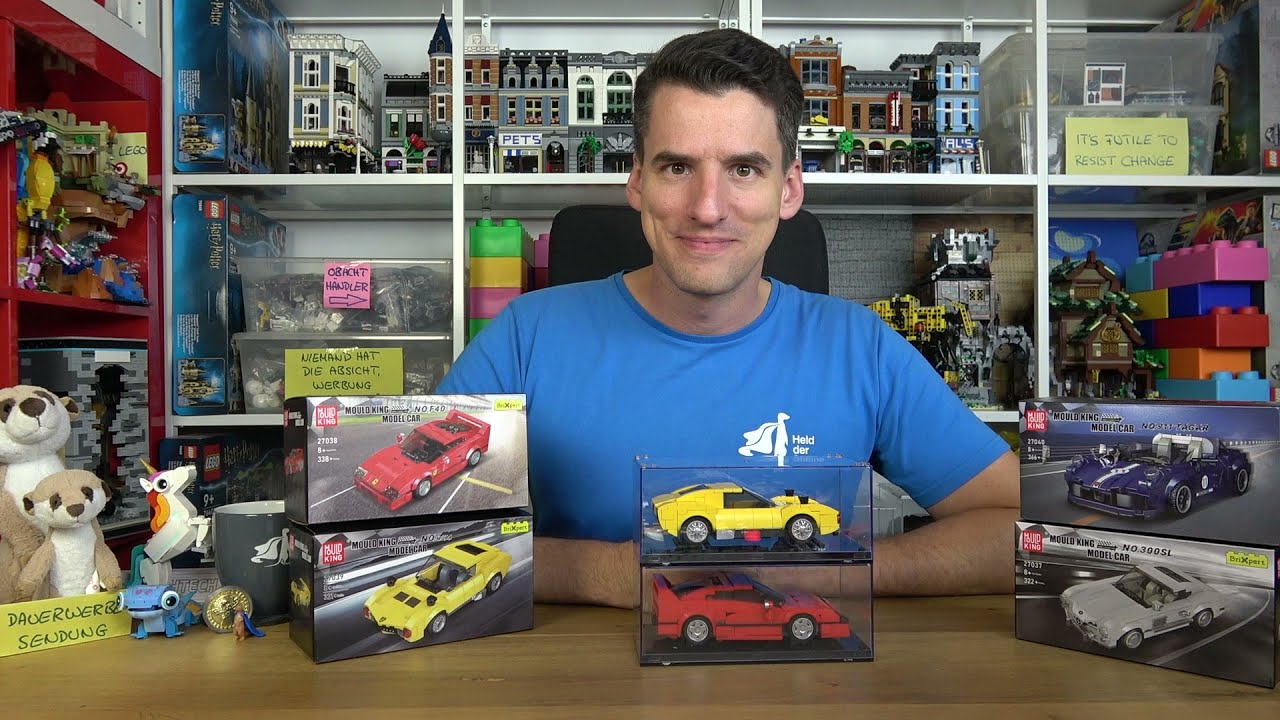 Nach Speed Champions Art, aber mit Garage für 18€ ! Mould King® 27038 & 27039
