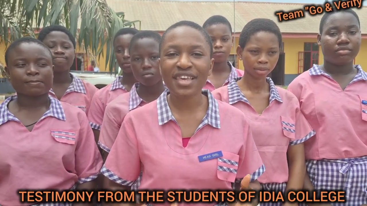 TESTIMONY FROM THE STUDENTS OF IDIA COLLEGE