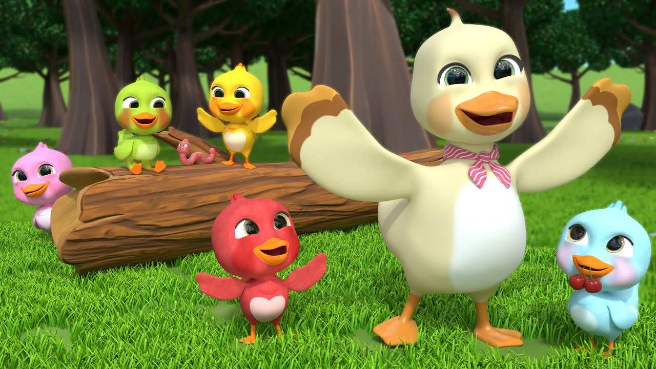 Counting Fun with Five Little Ducklings! | Newborn Baby Songs & Nursery Rhymes