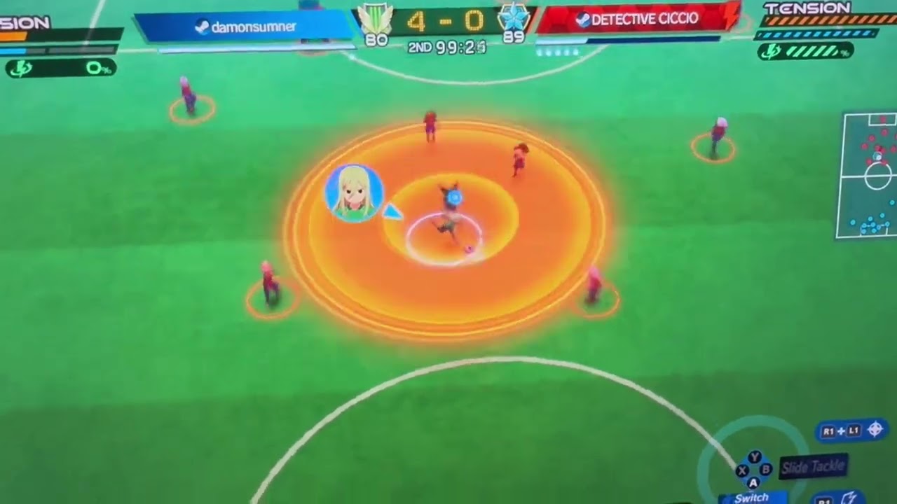 Weird glitch (can&rsquo;t touch ball) Inazuma Eleven Victory Road online 