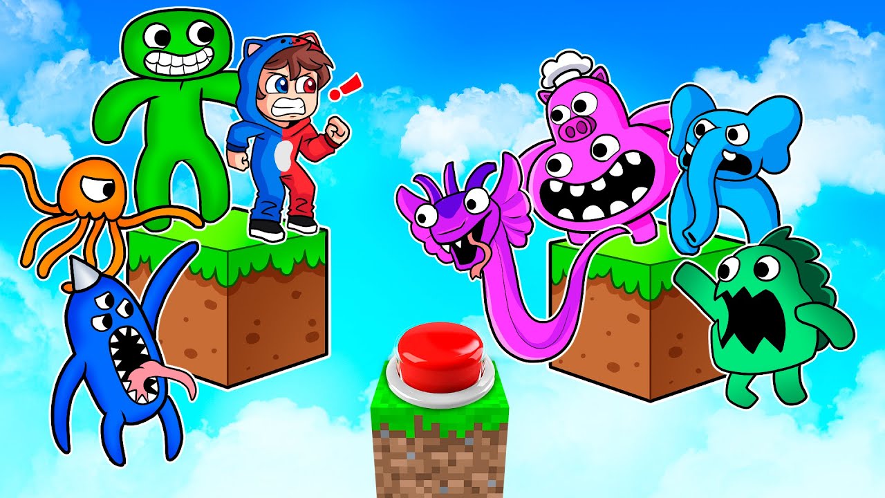 ¡SKYBLOCK DE UN BOTON DE GARTEN OF BANBAN 4!