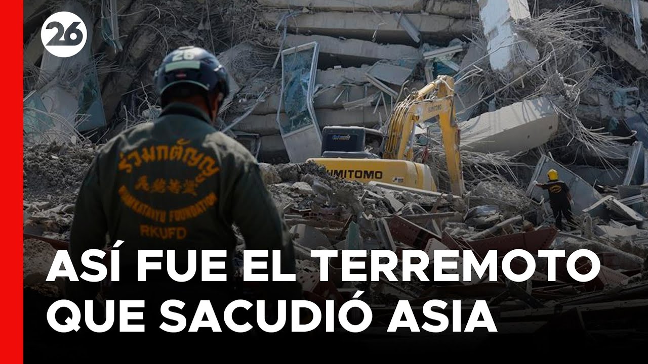 🚨 El MOMENTO EXACTO del TERREMOTO que SACUDIÓ MYANMAR, CHINA y TAILANDIA